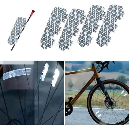 Bike Wheel Reflective Mount Clip Warning Reflective Bicycle bike Spoke Reflector Bicycle Lights Bicycle Accessories