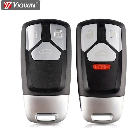 YIQIXIN 3 /4 Buttons Smart Remote Car Key Shell For Audi A3 A4 A4L A5 A6 A8 Quattro Q5 Q7 S5 SQ7 2017 UP TT 2016 Accessories