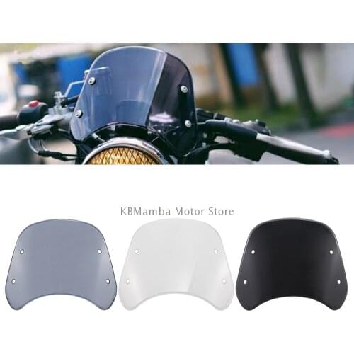 Retro Windshield Headlight Instrument Visor Sport Compact Wind Deflector For Benelli Leoncino 250 500 Trail Protector Accessorie