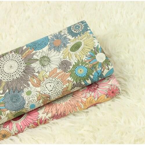 High quality poplin cotton fabric Beautiful print tissu Top quality handmade DIY dress clothes patchwork