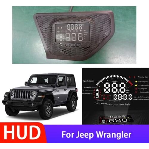 High Quality Car Electronic Accessories Head Up Display HUD For Jeep Wrangler Car HUD Head Up Display Digital Speedometer