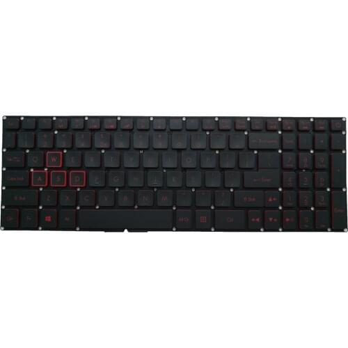 Laptop Replacement keyboard For Acer Nitro 5 AN515-41 AN515-42 AN515-51 AN515-52 AN515-53 Keyboard Red letter Backlit