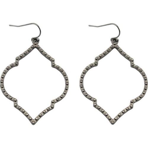 ZWPON Fashion Geometric OPEN CHANDELIERS Earrings for Women Fashion Boutique Essential Female Jewelry Wholesale