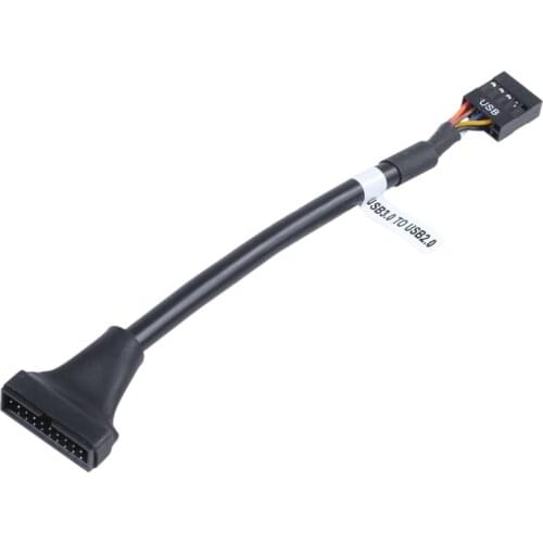 15cm USB 3.0 20 Pin Header Male to USB 2.0 9 Pin Female Adapter Cable