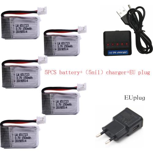 3.7v 150mah lipo battery For H36 E010 E010C E011 E013 F36 NH010 Battery RC drone Spare parts 150 3.7 V LIPO Battery and charger