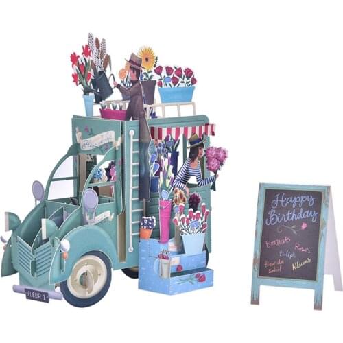 3D Pop UP Cards Birthday Graduations Card Fathers Day Gift Card Souvenirs Lifelike Model Gifts For Boy Dad Kids Father