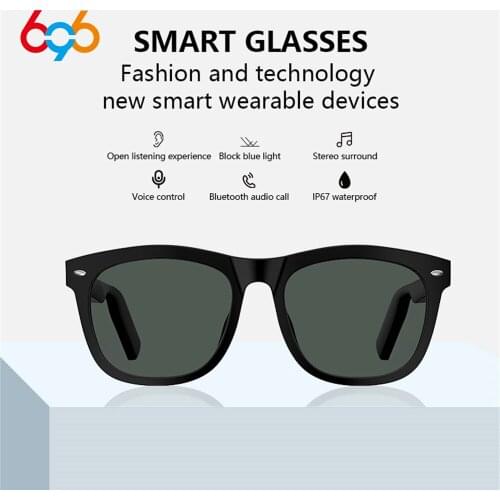 696 E9 Smart Glasses, E-Glass Smart Bluetooth Glasses,Anti-Blue Glasses,Bluetooth Music Smart Glasses Bluetooth Glass, Fashion a