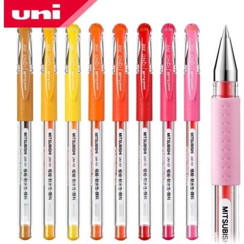 8Pcs UNI color gel pen UM-151 0.5mm student writing business office classic water-based pen 17 colors optional writing smooth