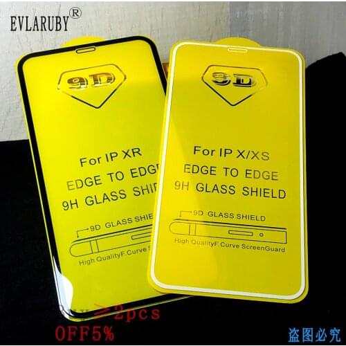 9D Protective Glass for iPhone 7 6 s XS Screen Protector iPhone 8 XR Xs Max Tempered Glass on iPhone X 6 6s 7 8 Plus Xs glass