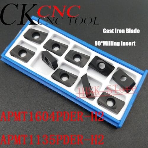 APMT1604PDER APMT1135PDER-H2 Milling Carbide Blade CNC Cutting Tool Milling Finishing APMT1604/1135 High Quality Cast Iron Blade