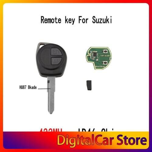 Car Remote Key Fit for SUZUKI SWIFT SX4 ALTO VITARA IGNIS JIMNY Splash 433MHz ID46 Chip