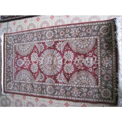Free shipping Christmas Gift of 3'X5' 160 Line Persian carpet, Hand knotted persian rug, wool and silk, mixed dyed yarns