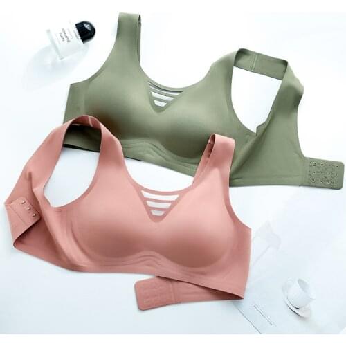 Seamless Bra Wire Free Brassiere Top Summer Thin Vintage Womens Underwear Sexy Intimates Womens Lingerie L XL XXL 3XL Size