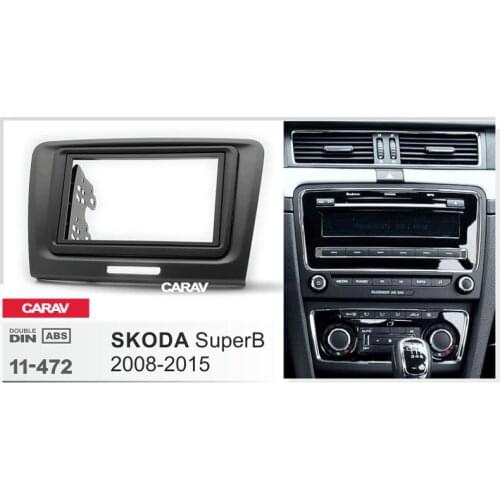 CARAV 11-472 Top Quality Radio Fascia for SKODA SuperB 2008+ Stereo Fascia Dash CD Trim Installation Kit