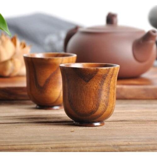 Wood Cup Primitive Handmade Natural Spruce Wooden Cup Breakfast Beer Milk Drinkware Green Tea Cup water bottle F20173962