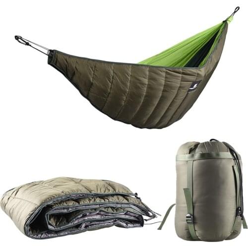 Hammock Tent Sleeping Bag Cozy Winter Outdoor Leisure Insulation Cotton Hammock Windproof Warm Hammock Cover for Camping