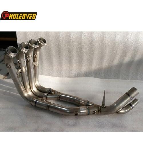 Titanium Alloy S1000RR 10-20 S1000R 15-19 S1000XR 15-20 HP4 Exhaust Muffler Header Tube Motorcycle Muffler Exhaust Link Pipe