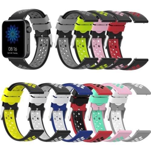 HOT SALE New 18mm Replacement Silicone Universal Adjustable Watchband Watch Strap Suitable for Xiao-mi Wholesale Dropshiping