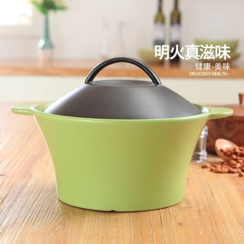 Korean high temperature resistant ceramic casserole large capacity stone stew soup health pot rice porridge cooking pan