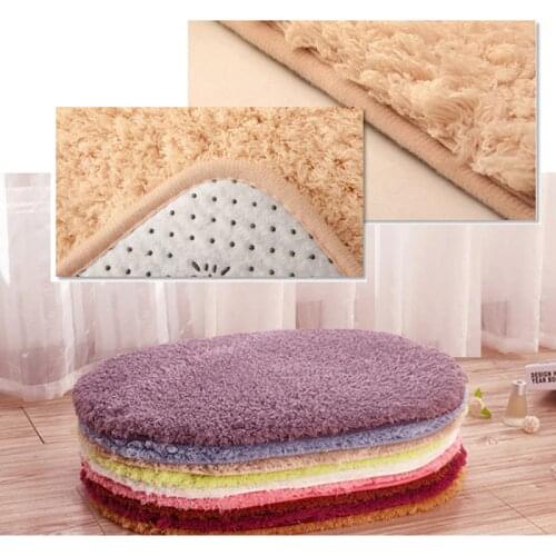 Bathroom Carpets Absorbent Non-slip Floor Mat Soft Memory Plush Shower Mat Bath Bathroom Floor Foam Rug 50*30cm