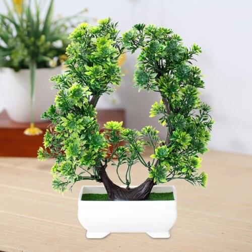 Furniture Decor Artificial Flowers Pot Potted Simulation Love Bonsai Fake Plant DIY Home Garden Table for Home Decor