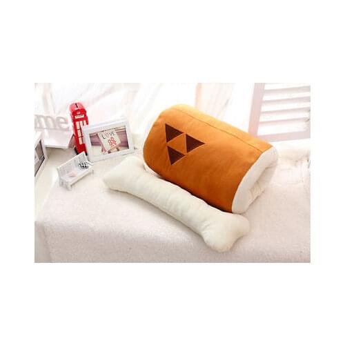 Monster Hunter Huge Grilled Meat Pillow Bone Stuffed Plush Barbecu with Doll 18"