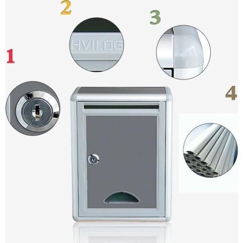 Wall Mounted Locking Drop Box Mailbox-Inter Office Mailbox-Letter Box, for