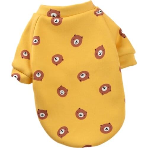 Pets Cat Dog clothes for small dogs cats spring Clothing Cute Print Coat Spring Pet Clothes for Chihuahua Shih Tzu Sweatshirt