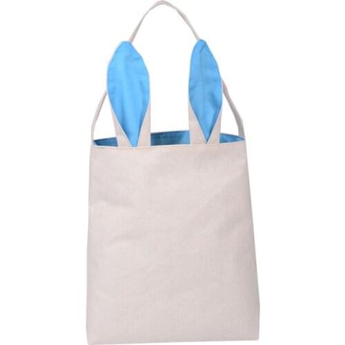 Easter gift bag classic rabbit ears canvas cloth bag put easter eggs for kids Easter Sunday Decoration