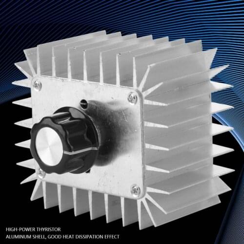 Controller AC Motor Speed Controller AC 220V 5000W Thyristor Motor Speed Control Adjustable Power Controller for Temperature