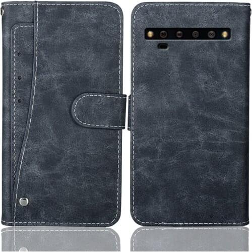 Luxury Wallet TCL 10 Pro Case 6.47" Vintage Flip Leather Business Protective Cover For TCL 10 Pro Case With Card Slots