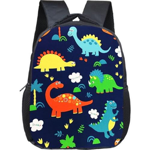 12 Inch Animals Dinosaur Backpacks 3D Dinosaur Children School Bags Baby Toddler Bag Boys Backpack for Kids Kindergarten Bags