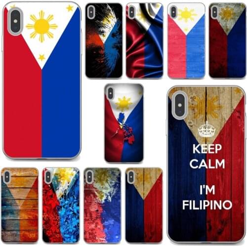 For Huawei Nova 2 2i 3 3i Y3 Y5 Y6 Y7 Y9 Prime 2015 2016 2017 2018 2019 Philippines-Flag-banner-Art Silicone Cover