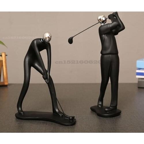 Nordic Modern Sculpture Sports Tennis player figure model Statue Art Carving Resin Figurine Home Decorations gift