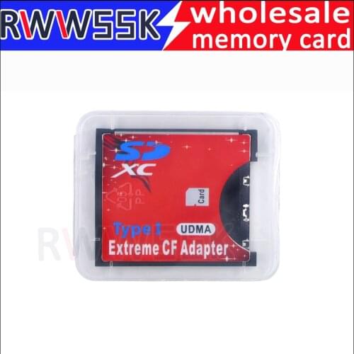 Brand new SD SDHC SDXC card to CF Compact Flash Type I SD to CF card Adapter up to 256GB