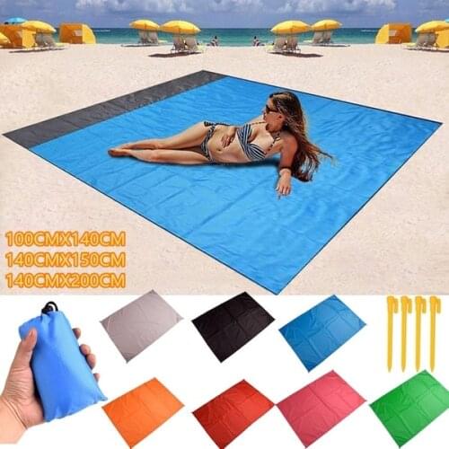 Camping Mat Waterproof Beach Blanket Outdoor Portable Picnic Ground Mat Mattress Outdoor Camping Picnic Mat blanket 1.4*2m