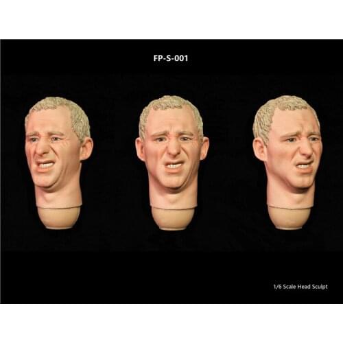 FP-A-001: FP-S-001 1:6 Scale Male Head Carved Chinese with Expression Model Toys for 12'' Man Action Figure Body