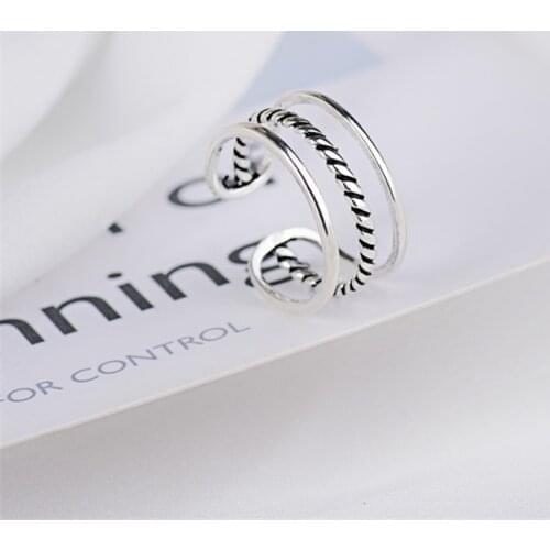 2019 new korean style wholesale punk vintage bridal sets twisted rings for women boho anillo femininoKJZ0265