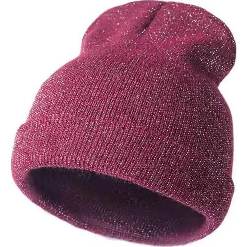 Unisex Winter Knitted Hats For Women Skullies Cap Men Beanie Hat Solid Color Caps Casual Beanies For Women Warmer Bonnet Red Hat