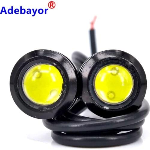 100PCS 18MM Car LED Eagle Eye DRL DayTime Running Turn Signal Light Backup Reversing Parking Signal Lamp Waterproof light