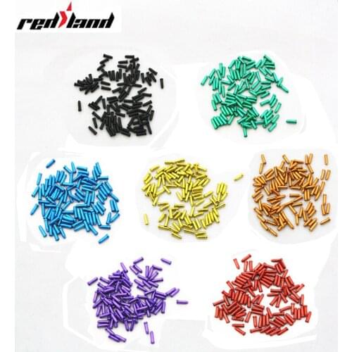 20Pcs Aluminum Alloy Bike Bicycle Brake Shifter Inner Cable Tips Wire End Cap Crimps Bicycle 7 colorful aluminium accessories