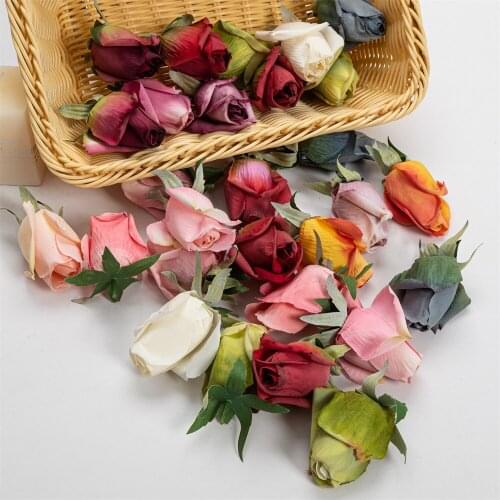 50pcs 6cm Silk Rose Artificial Flower Head For Wedding Party Christmas Decoration Home Room Vase Accessories Fake Flowers
