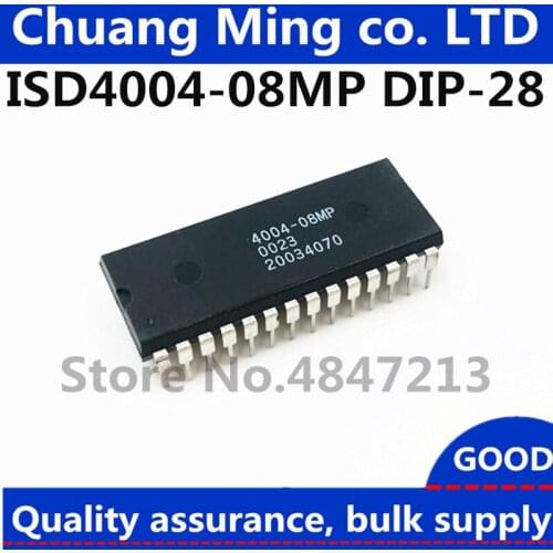 1pcs/lot ISD4004-08MP ISD4004-08MPY ISD4004 4004 DIP28 Voice chip In Stock