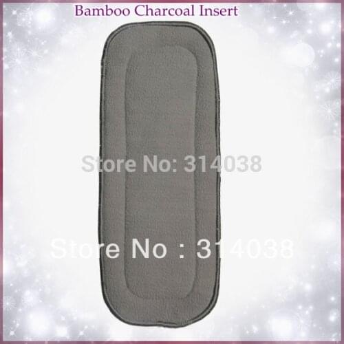 Free shiping organic bamboo charcoal insert for baby cloth diaper 30pcs wholesales