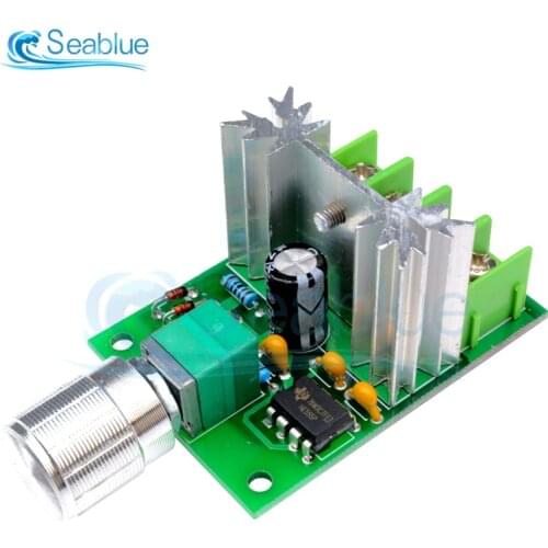 DC 6V-12V 6A Motor Fan Speed Controller Switch Module Motor Speed Controller Regulator Board Heat Sink Resistor Control Switch