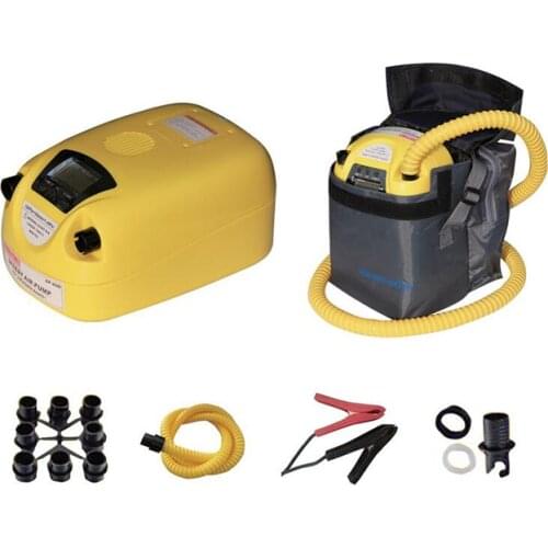 LCD Rubber Boat High Pressure Electric Air Pump 80KPA Air Compressor Inflatable Boat Fishing Boat Air Pump 12V DC GP80D Y