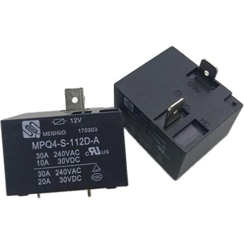 HOT 12V relay MPQ4-S-112D-A MPQ4 S 112D A MPQ4S112DA Electric water heater air conditioning relay 12VDC DC12V 12V 30A 4PIN