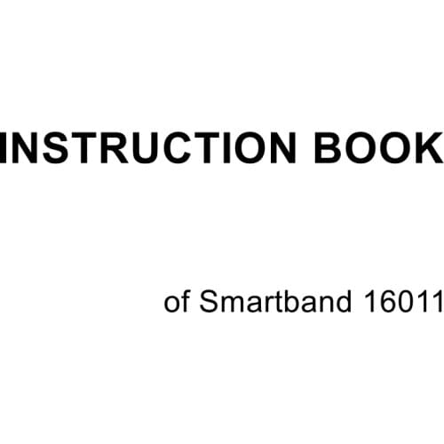 Instruction Book Of 16011