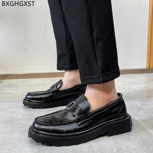 Brown Loafers Leather Shoes Men Formal Black Party Shoes for Men 2021 Luxury Designer Shoes Men High Quality Chaussure De Homme