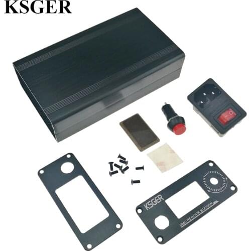 KSGER Hot Air Gun Iron SMD Station Case DIY OLED Handle Electric Nozzle Stand Dryer Welding Tools Heating Elements